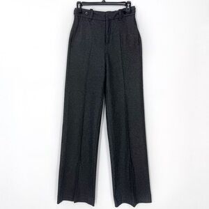 Banana Republic Treasures Wide Leg Wool Blend Pants in charcoal Size 2L